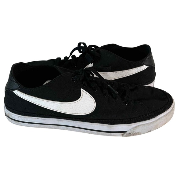 Nike Other - Nike Court Legacy Canvas Black White Sneakers Tennis Shoes Casual Size 11